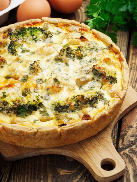 Bärlauch-Brokkoli-Quiche mit Gouda und Schinken | Waldmahl.de