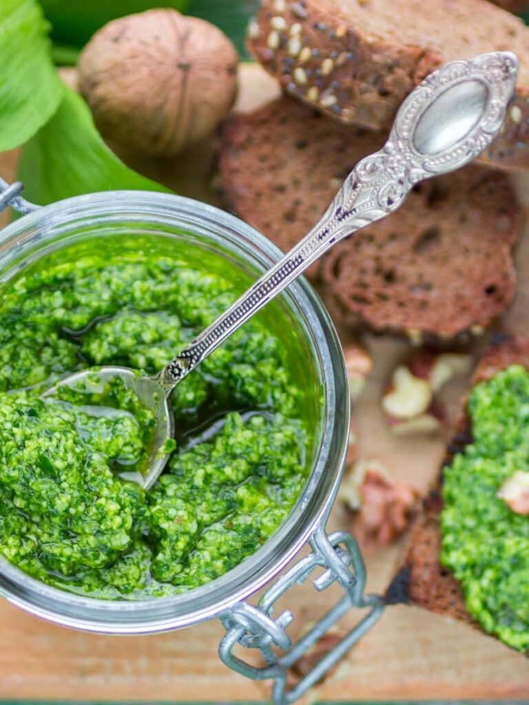 Bärlauch-Spinat-Pesto