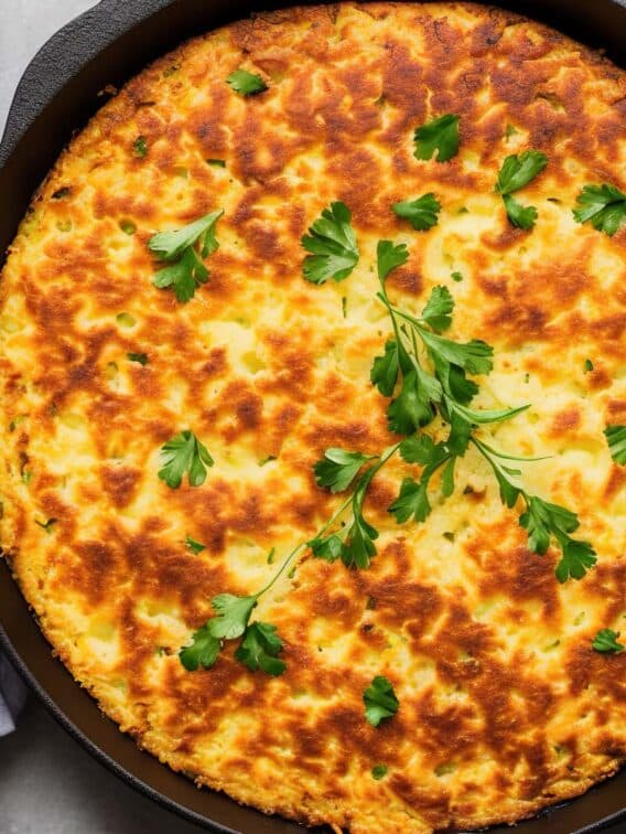 Bärlauch-Kartoffel-Tortilla mit geröstetem Gemüse | Waldmahl.de