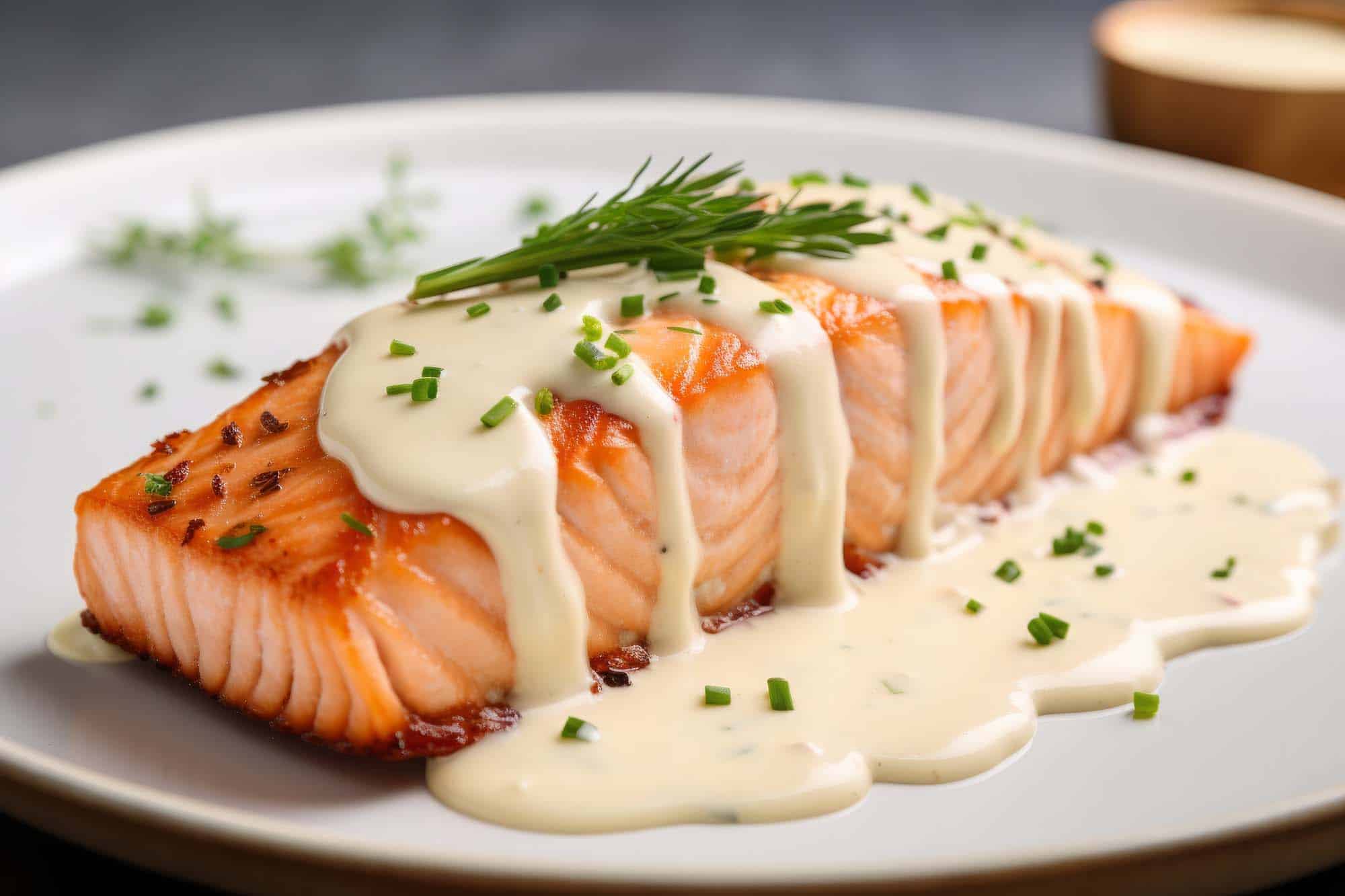Gebratener Lachs mit Holunderbeeren-Dill-Sauce | Waldmahl.de