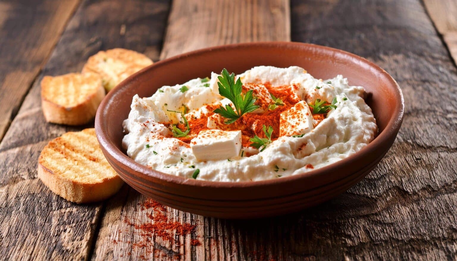 Bibernelle-Feta-Dip mit pikanter Paprika | Waldmahl.de