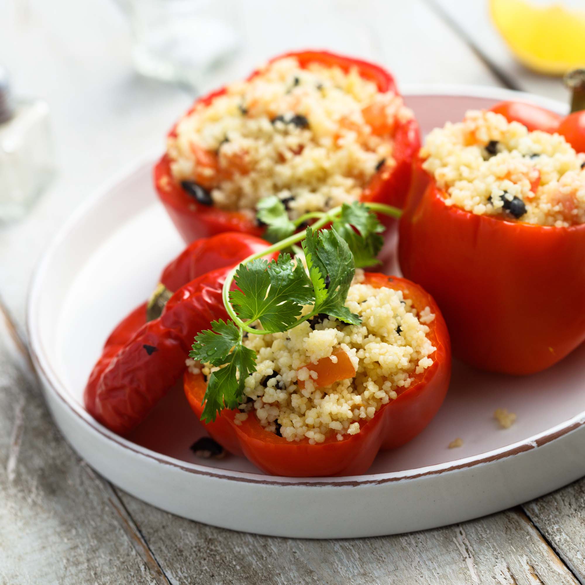 Gefüllte Paprika mit Berberitzen-Couscous | Waldmahl.de
